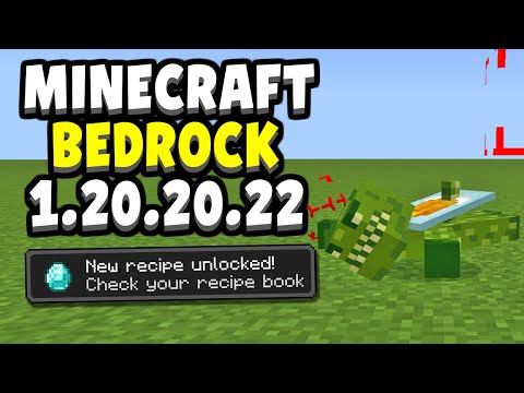 CRAWLING & RECIPE UNLOCKING COMPLETE! Minecraft Bedrock Edition 1.20.20.22 Beta