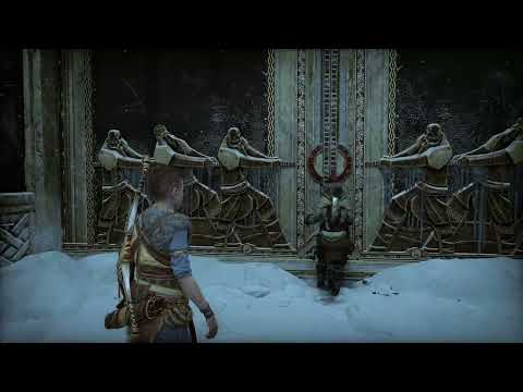 God of war Ragnarok Atreus tries to open door 