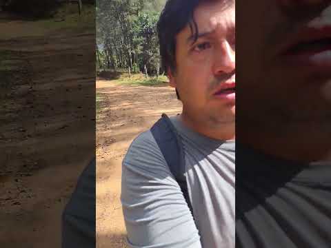 Caminando por el campo en Joanopolis, São Paulo, Brasil.