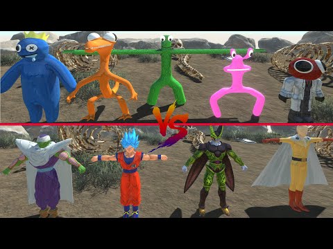 - 4x DRAGON BALL VS 5X RAINBOW FRIEND - Animal Revolt Battle Simulator