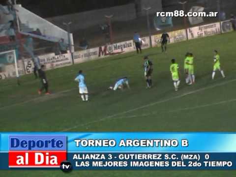 TORNEO ARGENTINO B: ALIANZA 3 - GUTIERREZ (MZA) 0