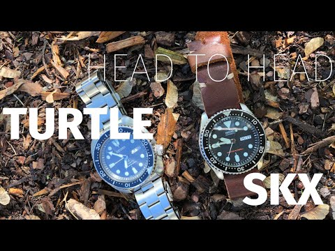 Seiko Head to Head:  Turtle vs SKX