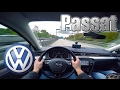 2016 VW Passat 150Hp POV Fast Cruising On Autobahn