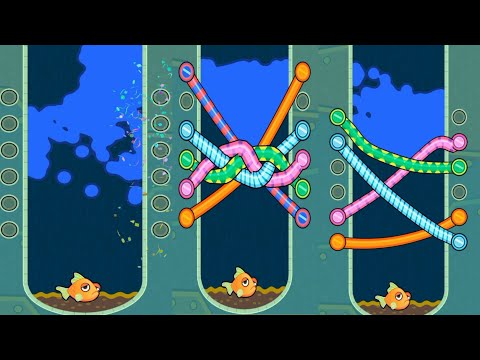 save the fish mobile game pin pull Android gameplay rescue fish 🐠 level/91/92/93/94/