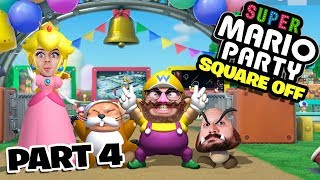 Super Mario Party Square Off Mode Part 4 - Funhaus Gameplay