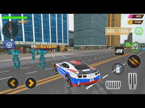Bus Robot Car Transform War - Police Robot Games - Android Gameplay #3