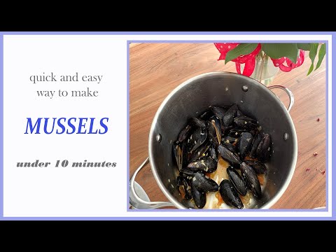 How to make mussels  | Under 10 minutes! | Quick and easy
