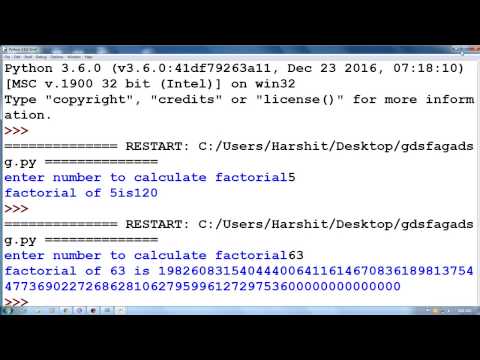 Python tutorial in Hindi 22 Print series factorial A P series using while loop