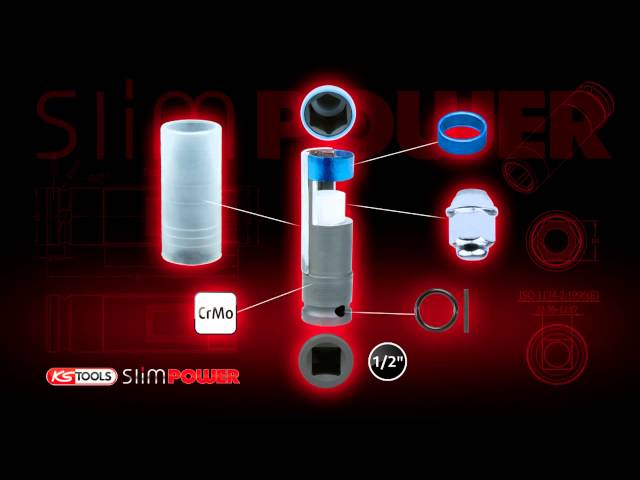 Video teaser for Anwendungsvideo SLIMPOWER Alu-Felgen Kraft-Stecknuss-Satz,2-tlg. 1/2" 17, 19mm KS Tools 515.0989