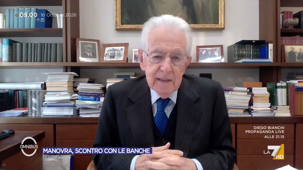 Manovra, Monti sullo scontro tra governo e banche