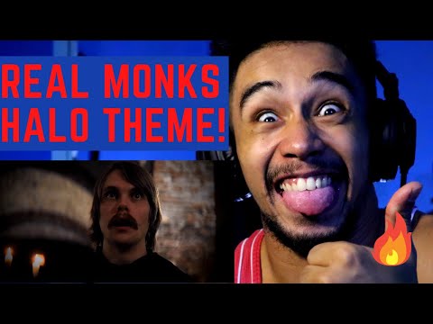 Gregorian MONKS Singing Halo Theme Song in a real Chapel  FIRST TIME REACTION!