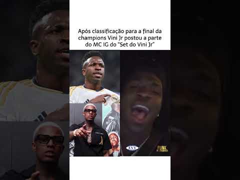 Vini jr posta ouvindo a parte do MC IG no “Set do Vini Jr” 2024