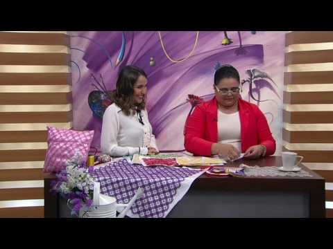 Mulher.com - 27/05/2016 - Ponto aranha espanhola com fitas - Valeria Soares PT1