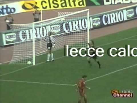 Il gol, del momentaneo pareggio, di Francesco Palmieri in Roma-LECCE 3 a 1 del 21 settembre 1997