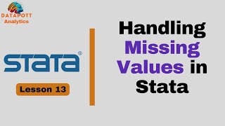 Download the video "13. Handling Missing Values in Stata || Introduction to Stata for Beginners #stata #statatutorial"