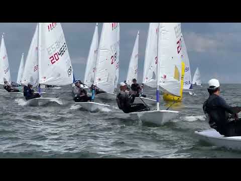 Race day 1 video highlights - 2023 ILCA 6 Youth Europeans