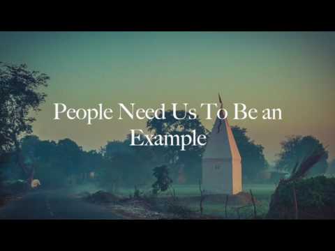"People need us to be an example" by Mahatma Das
