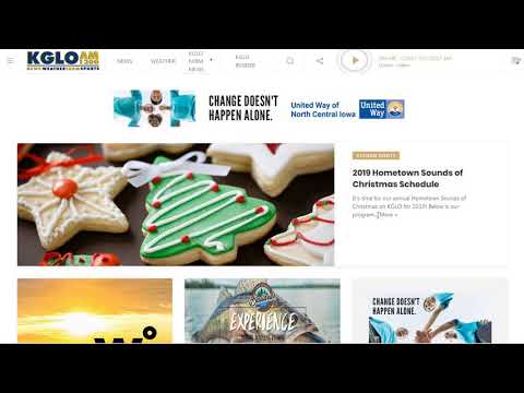 1300 kHz. USA-IA. KGLO AM1300. Mason City. 5 kW. 7546 km. 318°