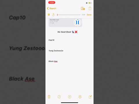 No seat belt- Cap10 ft Yung Zestooo3x & Black Ase