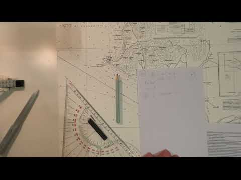 Exercise 5.2.4-3 n°40 - leeway - nautical license chart exam over 12 miles (new 2022)