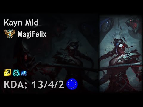 Kayn Mid vs Corki - MagiFelix - EUW Challenger Patch 7.15