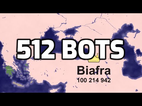 512 VERY HARD Bots Battle For Caucasia (Territorial.io Timelapse)