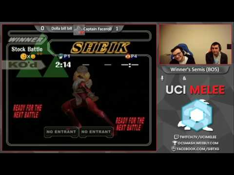 UCI Biweekly 27 - Captain Faceroll(sheik) vs Dollabillbill(Marth)