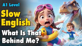 What Is That Behind Me At The Pool? | Slow English Listening for Beginners (A1 Level)