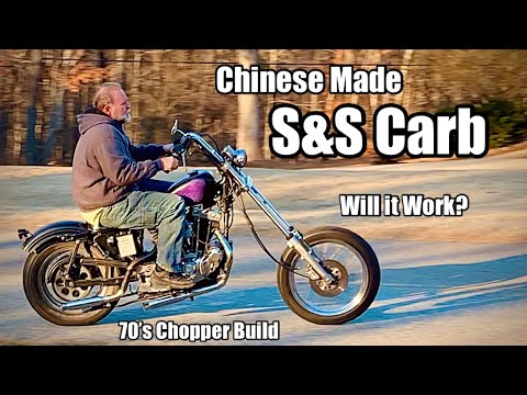 Chinese S&S Carburetor Install and Testing - 70's Chopper Build Part 7 - Harley Roadster XLS1000