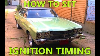 How to Set Initial Ignition Timing