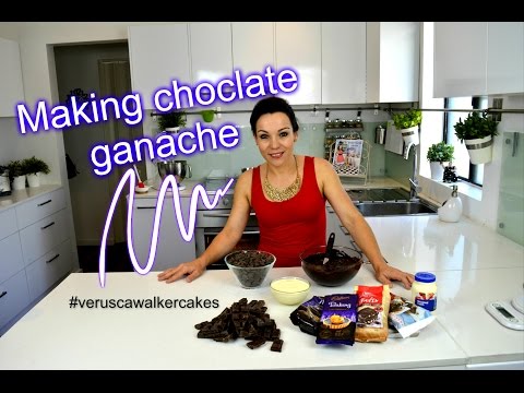 CHOCOLATE GANACHE RECIPE | HOW TO MAKE CHOCOLATE GANACHE TO COVER CAKES | BY VERUSCA WALKER