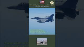 Download lagu F-16 Fighting Falcon multi-role fighter drops bombs to destroy targets  #military #defence mp3