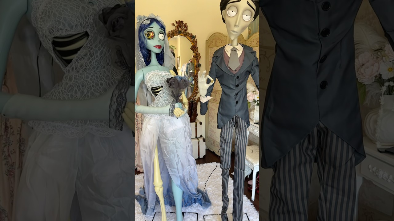 Share with a Tim Burton lover! 💍🦋🪱They have both Victor and Emily available this year at @lowes