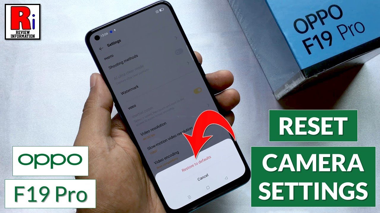 How to Reset Camera Settings in Oppo F19 Pro