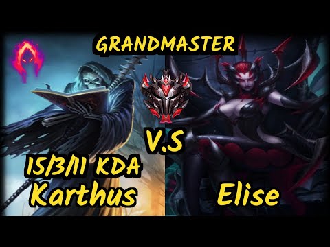 Revolta (KARTHUS) vs ELISE - 15/3/11 KDA JUNGLE GAMEPLAY - BR Ranked GRANDMASTER