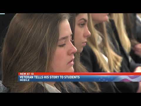 WW2 Veteran shares his story with Mobile students - NBC 15 News WPMI