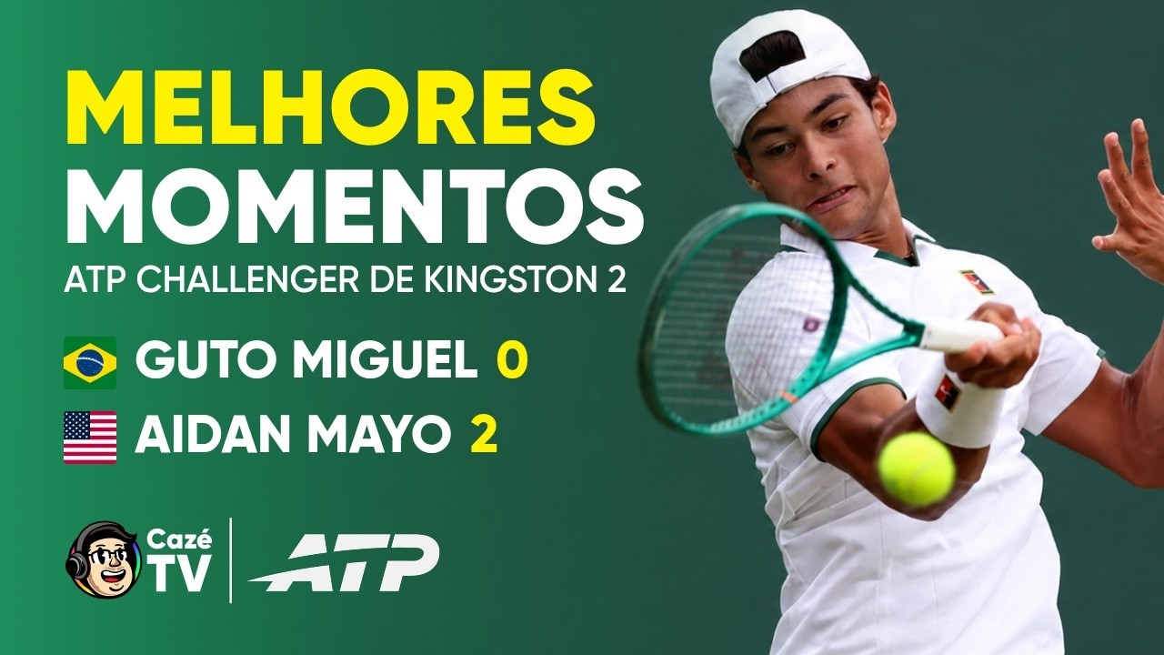MELHORES MOMENTOS: GUTO MIGUEL 0 X 2 AIDAN MAYO | ATP CHALLENGER DE KINGSTON 2 | SEMIFINAL