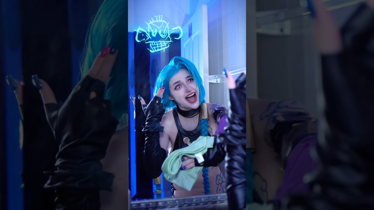 Rate my jinx cosplay from 1-10 👀❤️🥰 #cosplay #anime