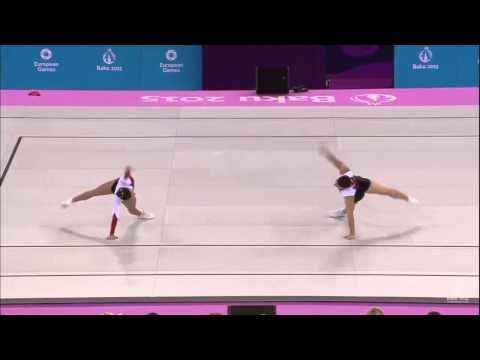 JJEE Baku 2015 - Aerobic - F  MP - France (Laurena Giunpero-Maxime Decker-Breitel)