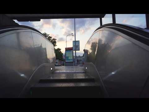 Czech Republic, Prague, Florenc metro station, 1X escalator, 1X elevator