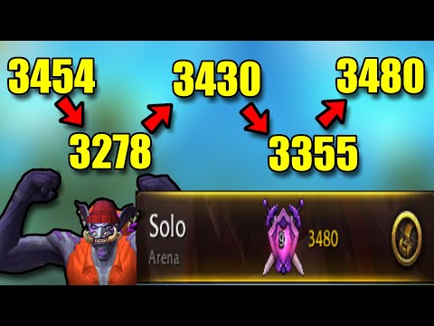 NEVER GIVE UP! INSANE COMEBACK 3454 TO 3278 TO 3480 RATING IN RATED SOLO SHUFFLE DEMONOLOGY WARLOCK