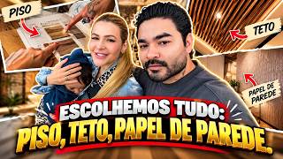 ESCOLHEMOS TUDO: PISO, TETO E PAPEL DE PAREDE