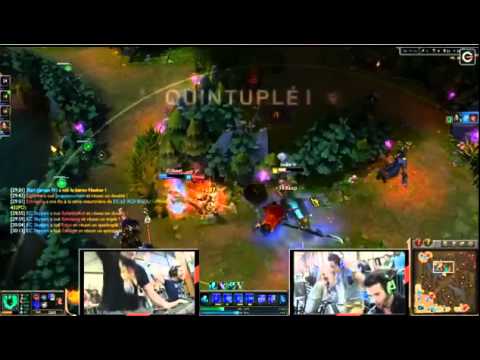 League of Legends Shorts - Lyon E-Sport - Nidalee Pentakill Epic Reaction - June 2014