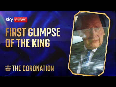 King's Coronation: First glimpse of the monarch as he arrives at Buckingham Palace