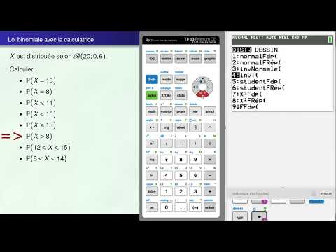 Probabilités avec loi binomiale TI