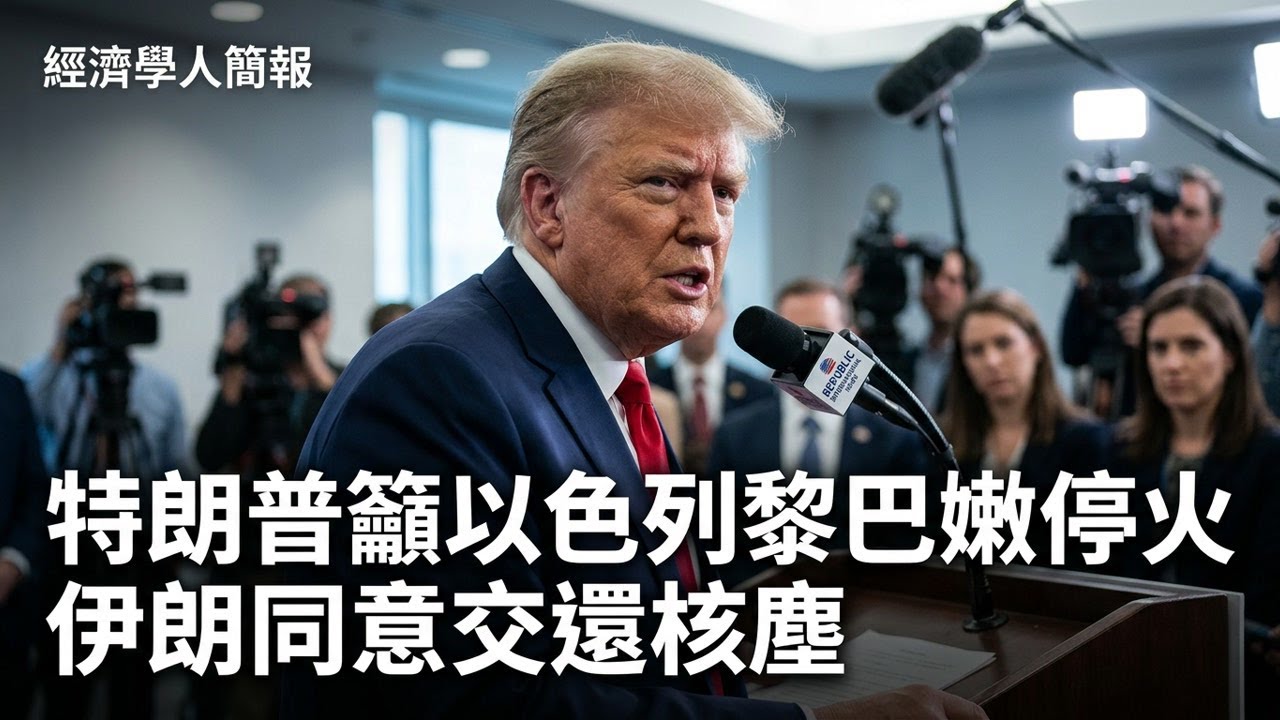 【2026-04-17】Economist世界簡報 特朗普籲以色列黎巴嫩停火 伊朗同意交還核塵 | 經濟學人簡報