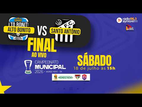 AGORA É DECISÃO! Grande Final do Campeonato Municipal Mundo-novense 2026!