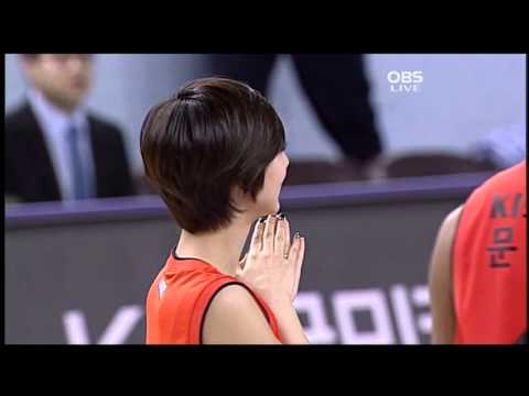 나인뮤지스(Nine Muses) 120212 인천 전자랜드vs울산 모비스 농구경기 시투