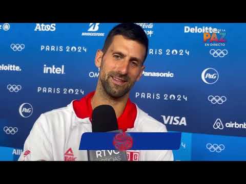 NOVAK DJOKOVIC MANDA SALUDOS A COLOMBIA  DESDE LAS OLIMPIADAS POR MEDIO DE RTVC A PESAR DE NESTOR MO