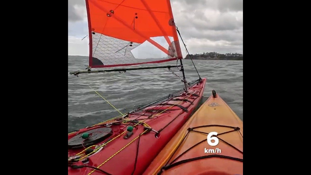 Kayak sailing #kayak #sailing #seakayaking #newzealand